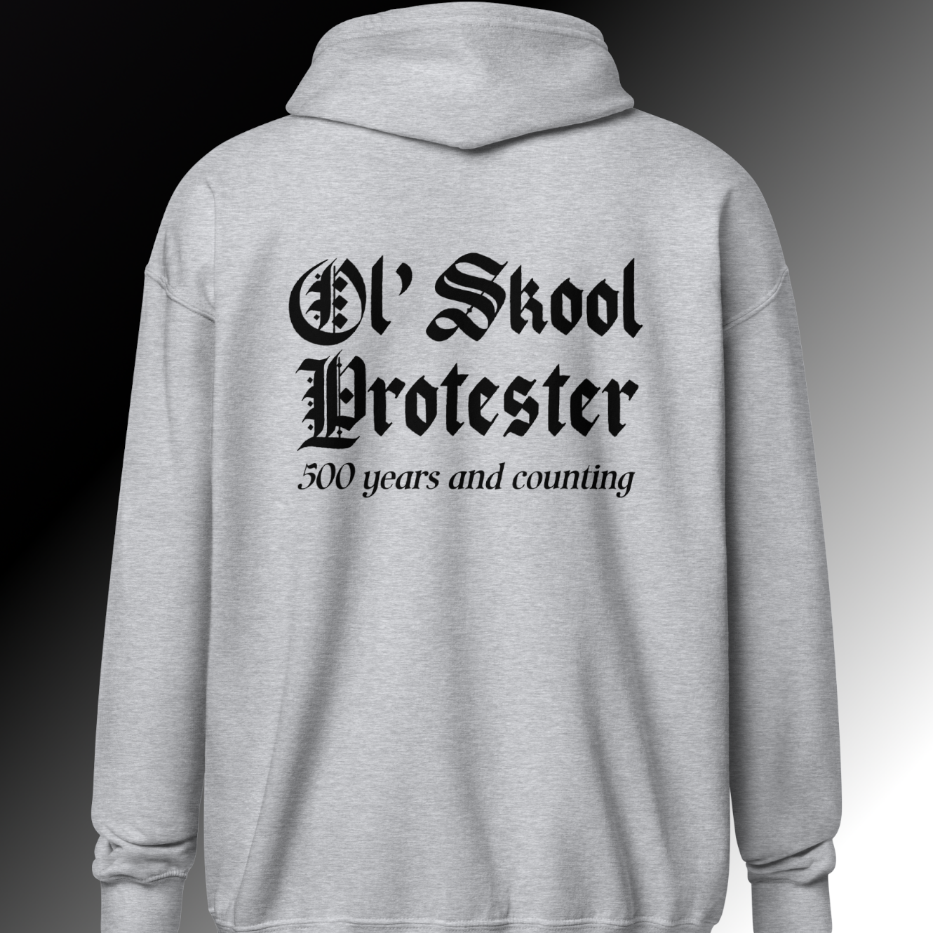 Ol' Skool Protester Zip Hoodie