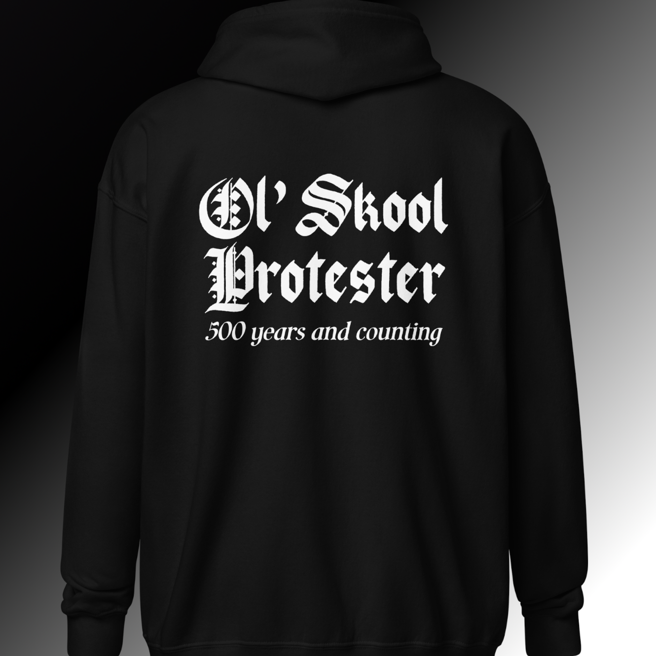Ol' Skool Protester Zip Hoodie