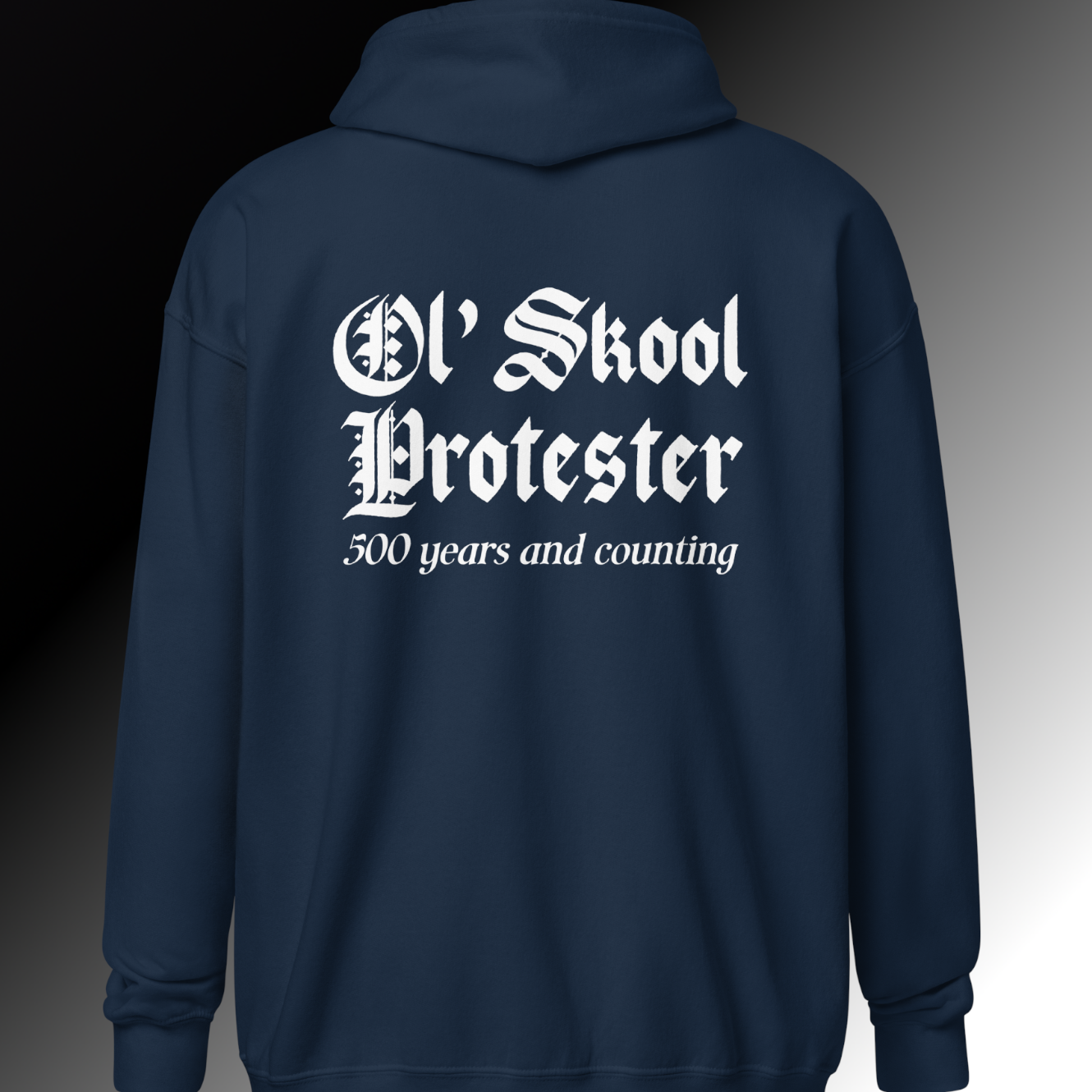 Ol' Skool Protester Zip Hoodie
