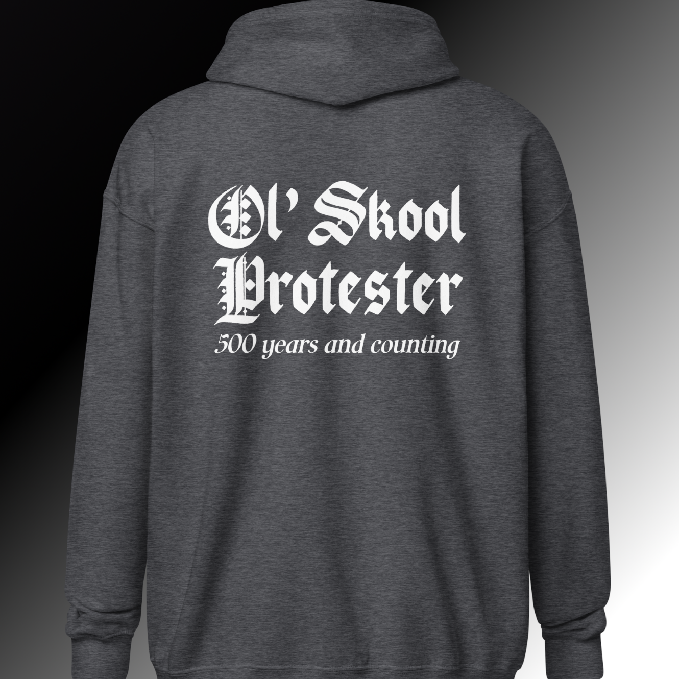 Ol' Skool Protester Zip Hoodie