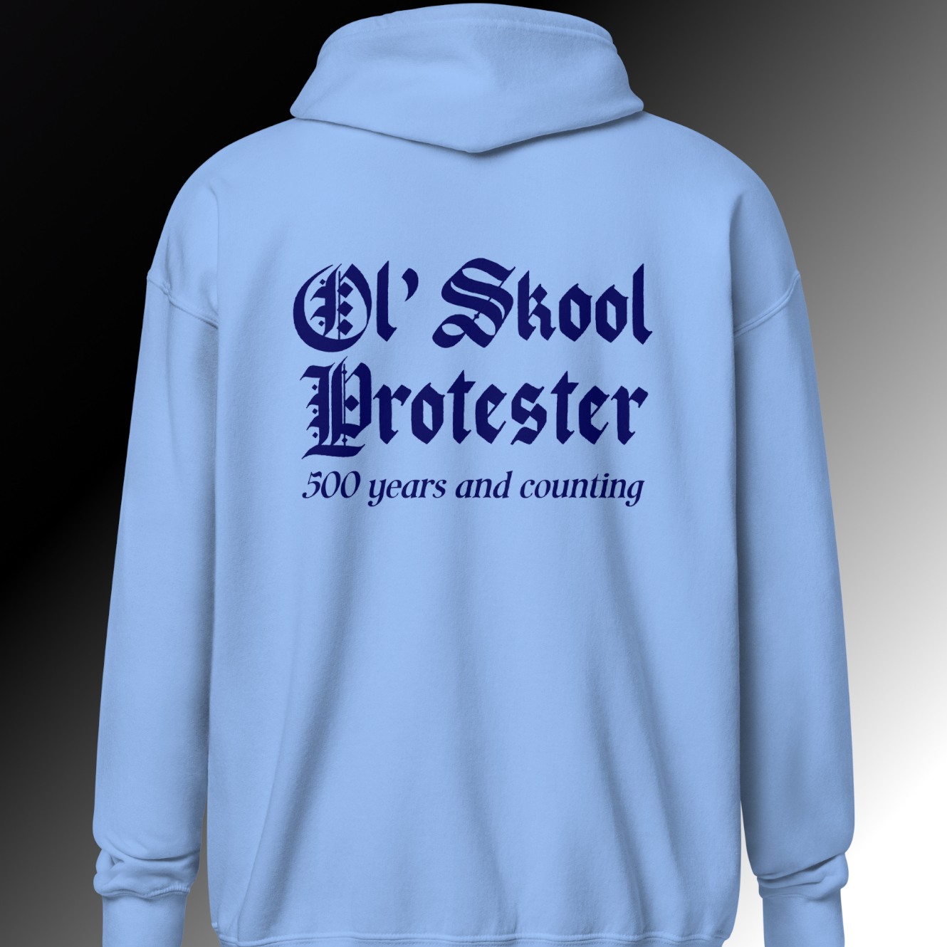 Ol' Skool Protester Zip Hoodie