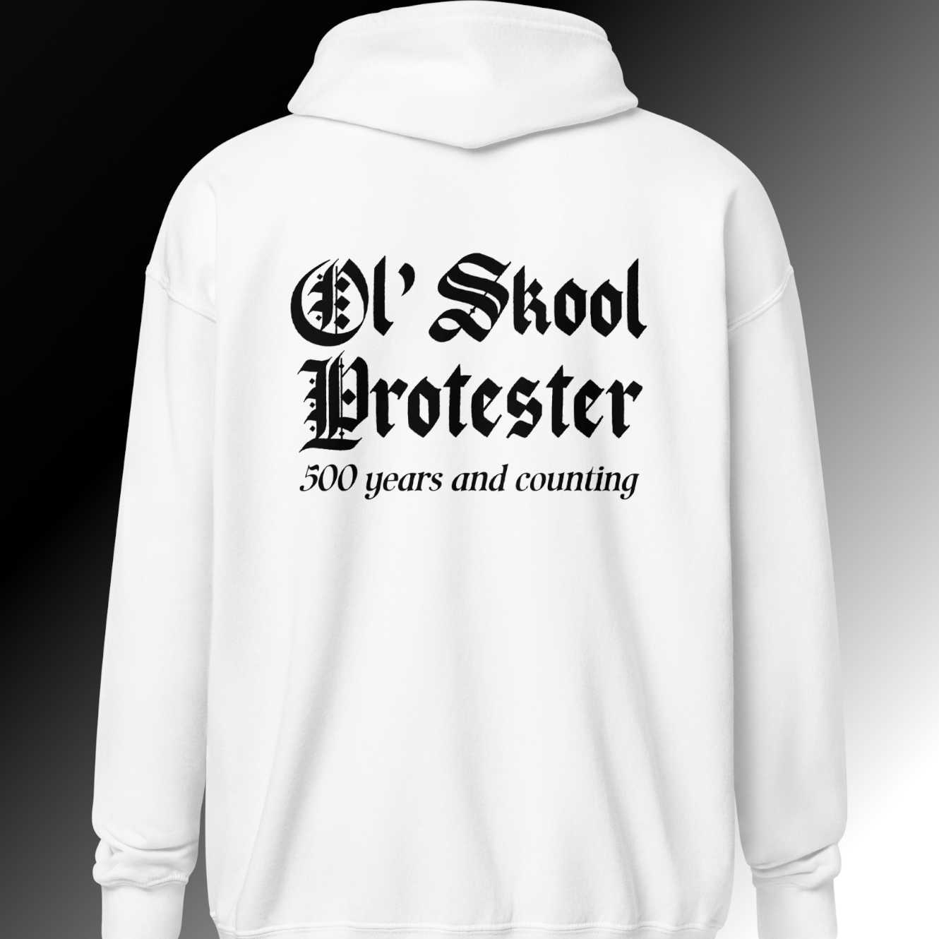 Ol' Skool Protester Zip Hoodie