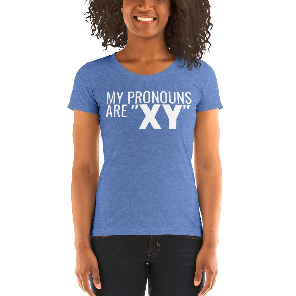 Pronoun XY Ladies' Tri-Tee - Truthberry