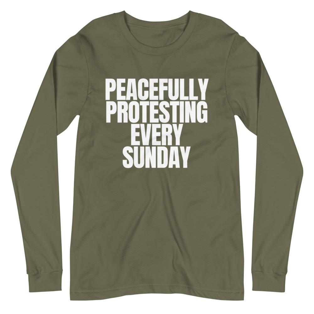 Sunday Protest Sleeved Tee - Truthberry