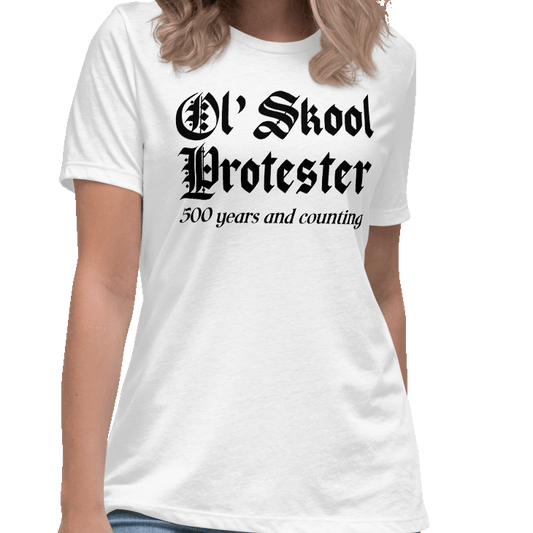 Ol' Skool Protester Women's Lax-Tee