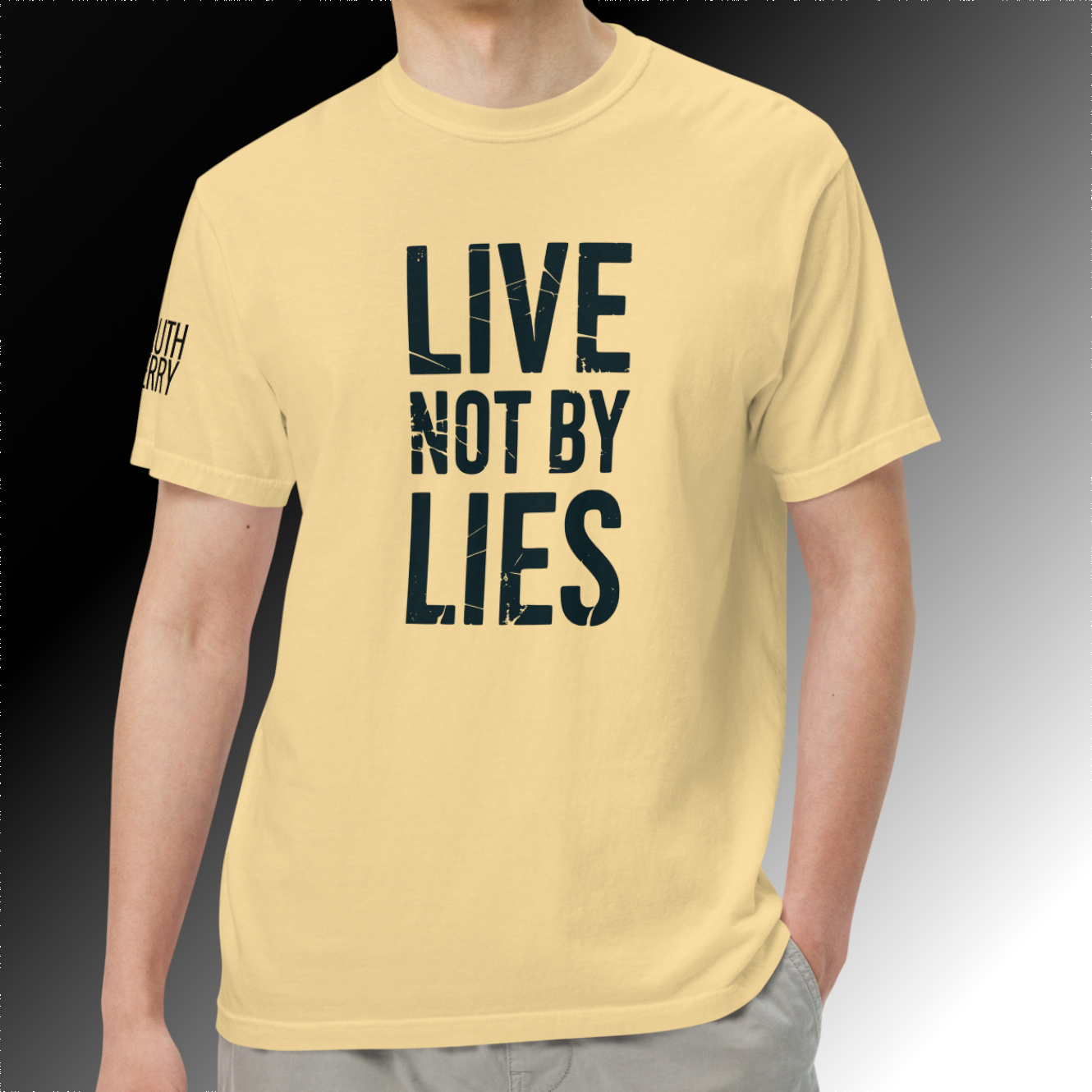 Not by Lies Heavy T