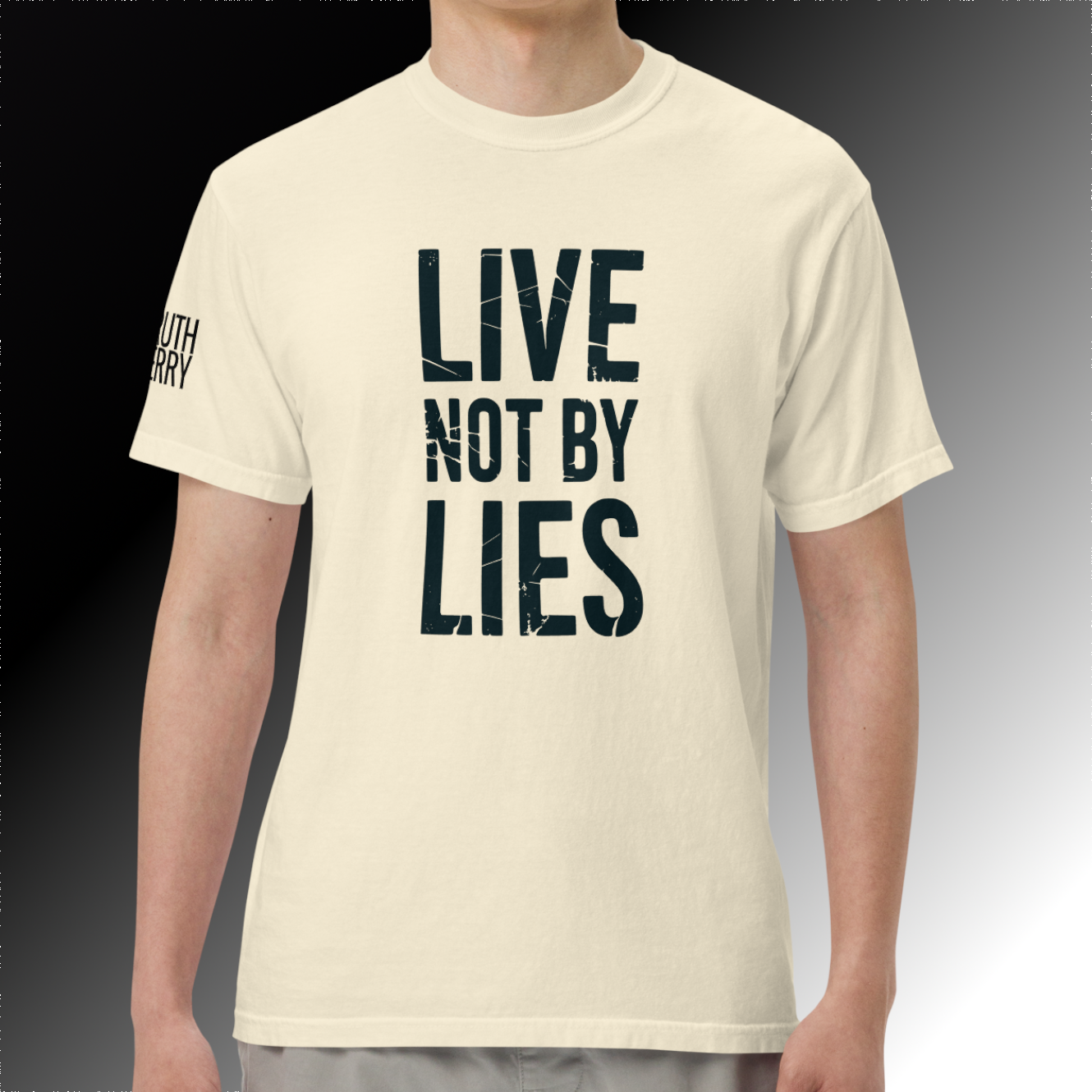 Not by Lies Heavy T