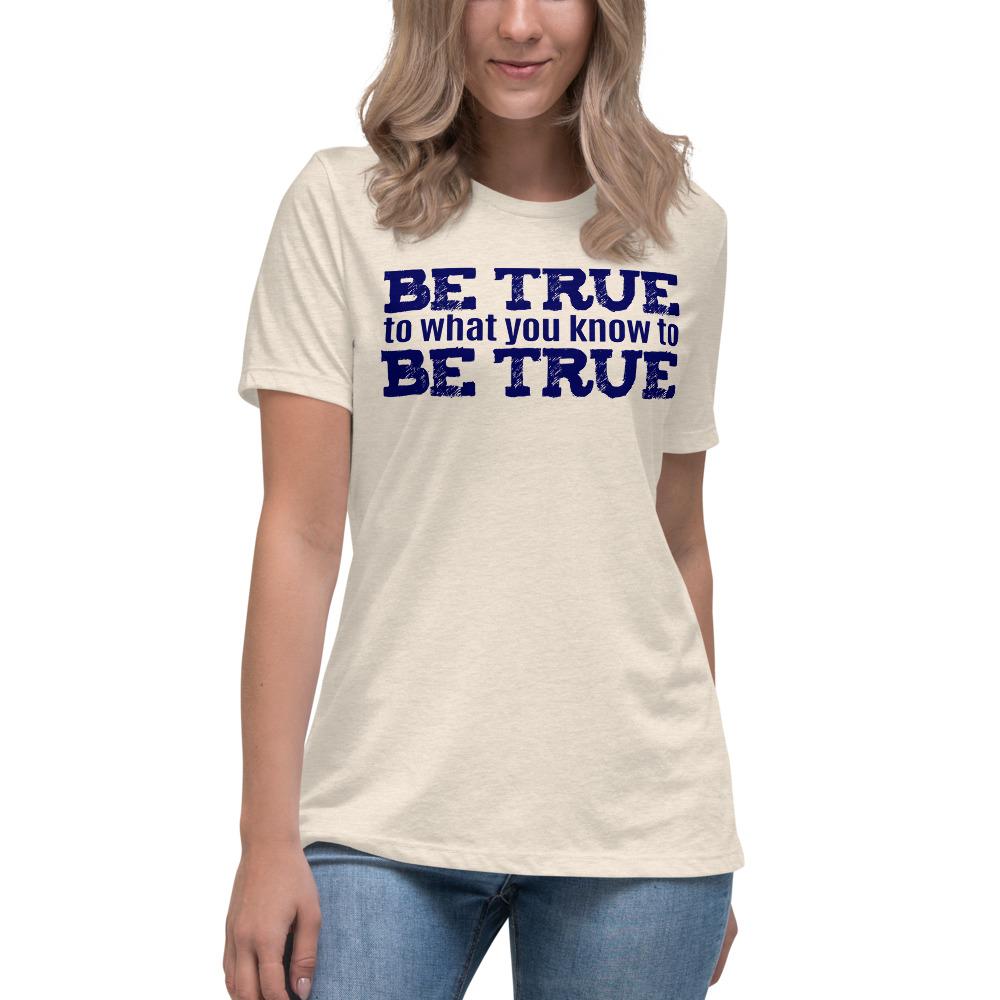 Be True Women's Lax-Tee - Truthberry