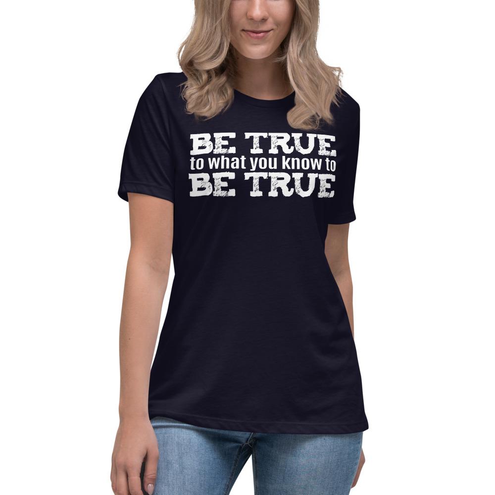 Be True Women's Lax-Tee - Truthberry