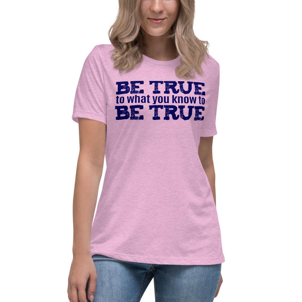 Be True Women's Lax-Tee - Truthberry