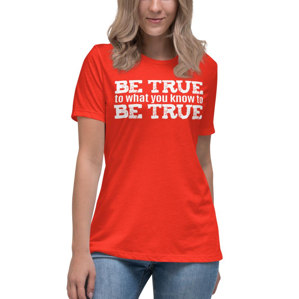 Be True Women's Lax-Tee - Truthberry