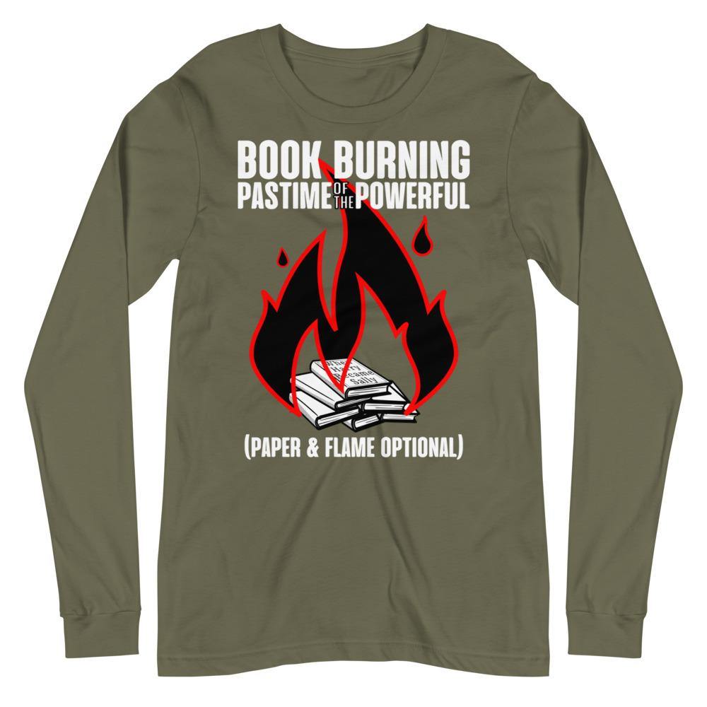 Burned Books Sleeved Tee - Truthberry