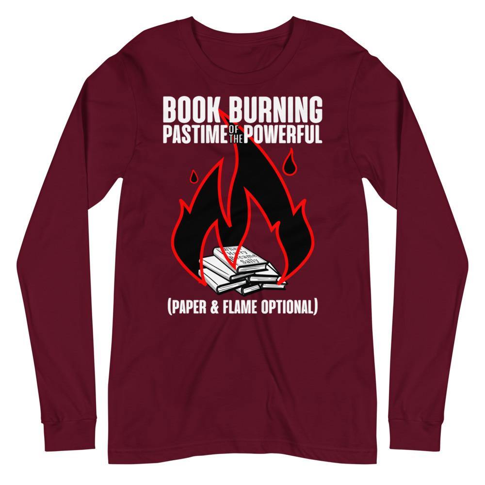 Burned Books Sleeved Tee - Truthberry