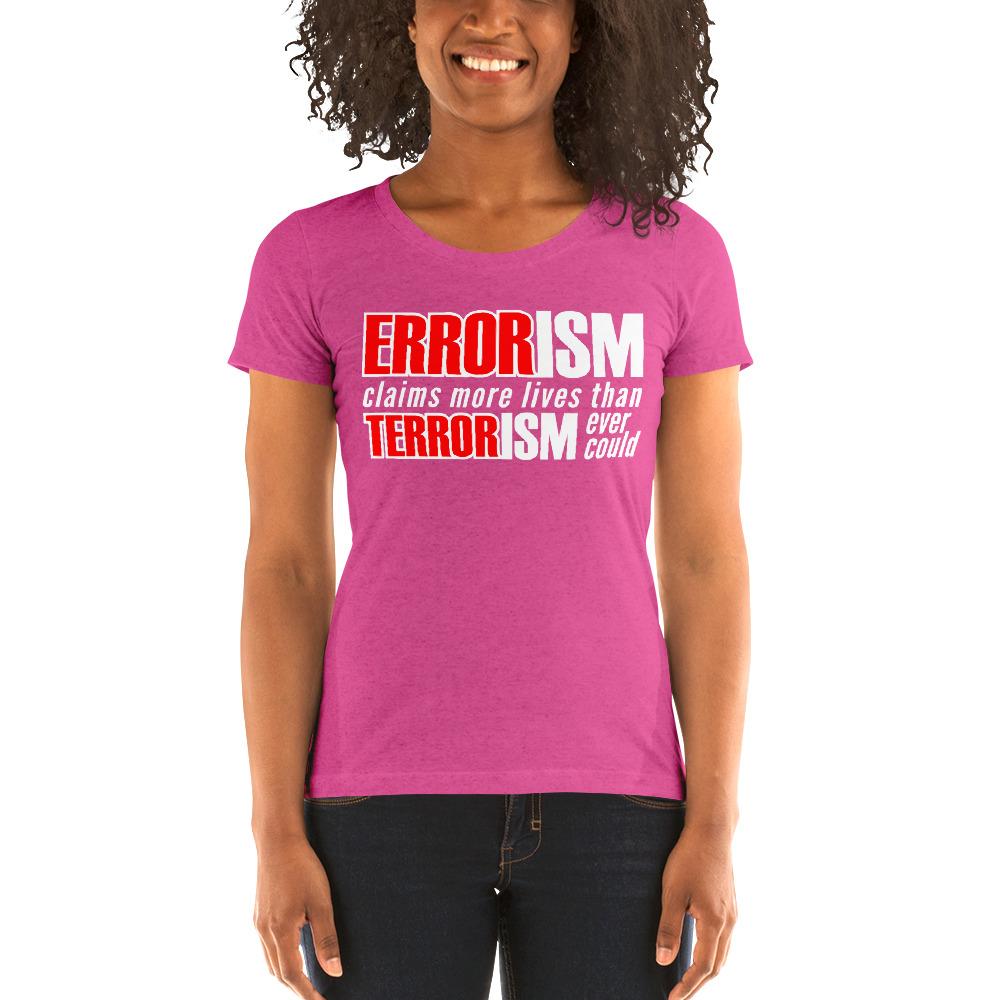 Errorism Ladies' Tri-Tee (v2) - Truthberry