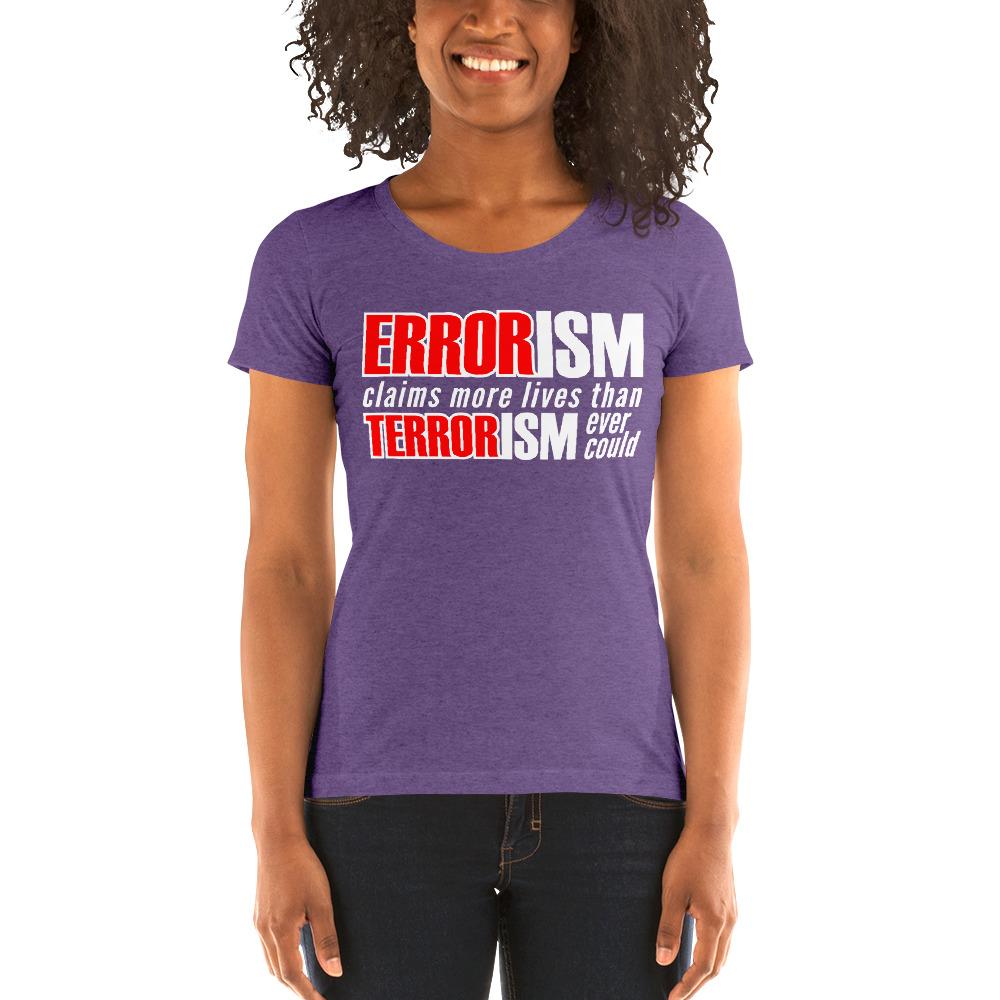 Errorism Ladies' Tri-Tee (v2) - Truthberry