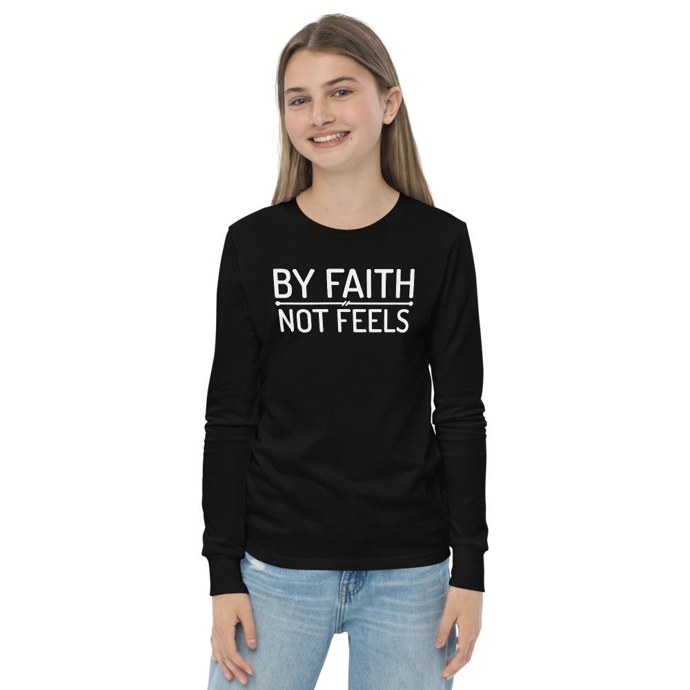 Faith Not Feels Kids' Sleeved Tee - Truthberry