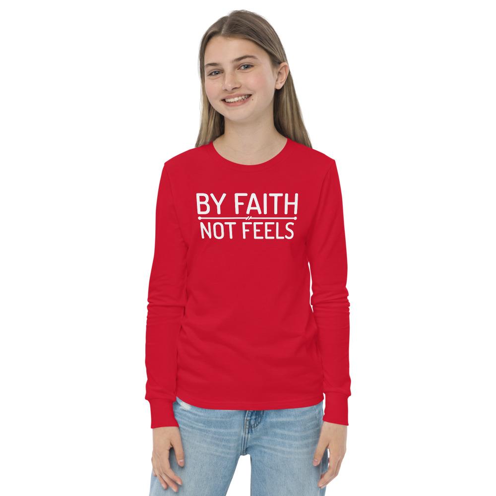 Faith Not Feels Kids' Sleeved Tee - Truthberry