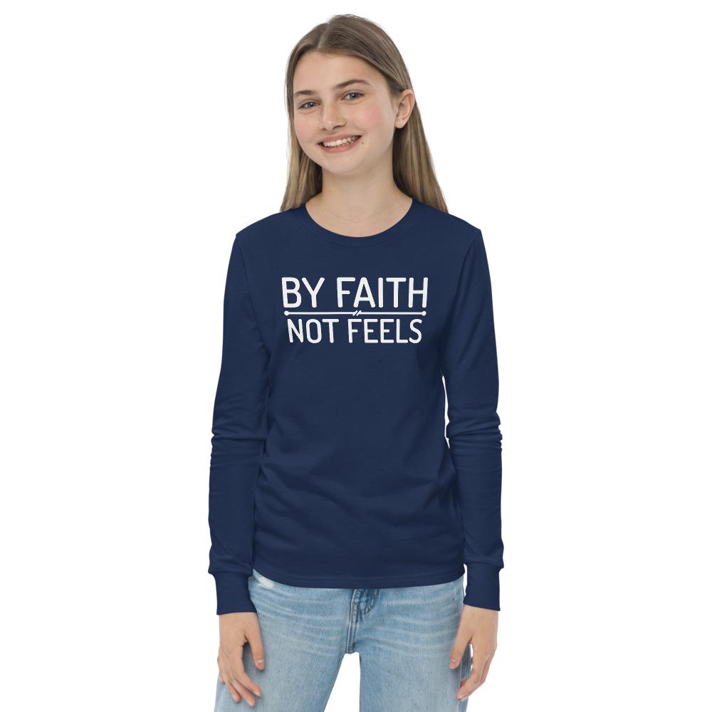 Faith Not Feels Kids' Sleeved Tee - Truthberry