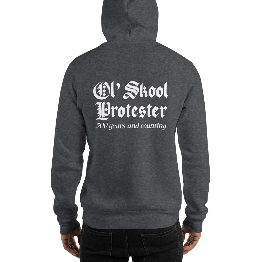 Ol' Skool Protester Heavy Hoodie - Truthberry