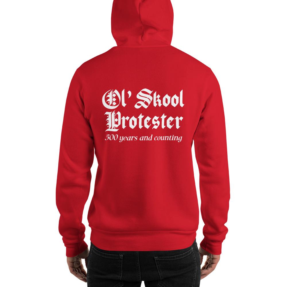 Ol' Skool Protester Heavy Hoodie - Truthberry