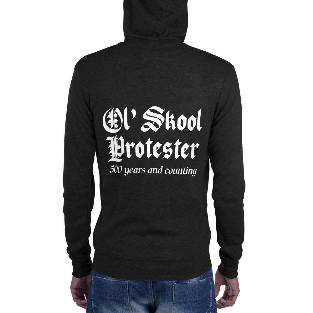 Ol' Skool Protester Zip Hoodie - Truthberry