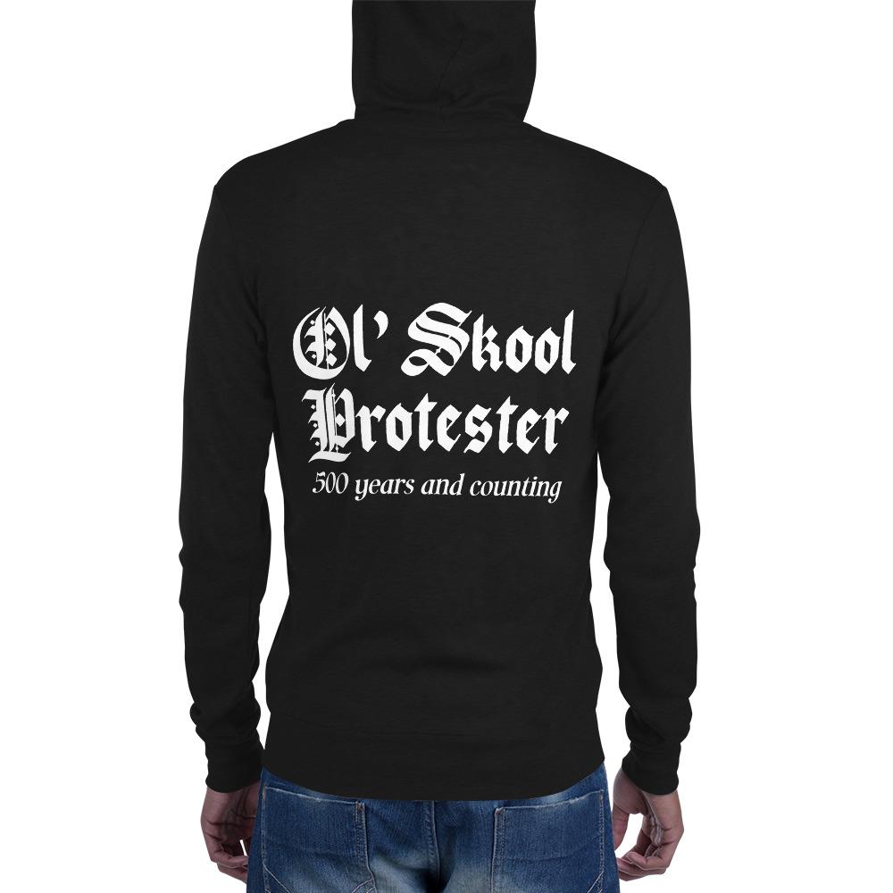 Ol' Skool Protester Zip Hoodie - Truthberry