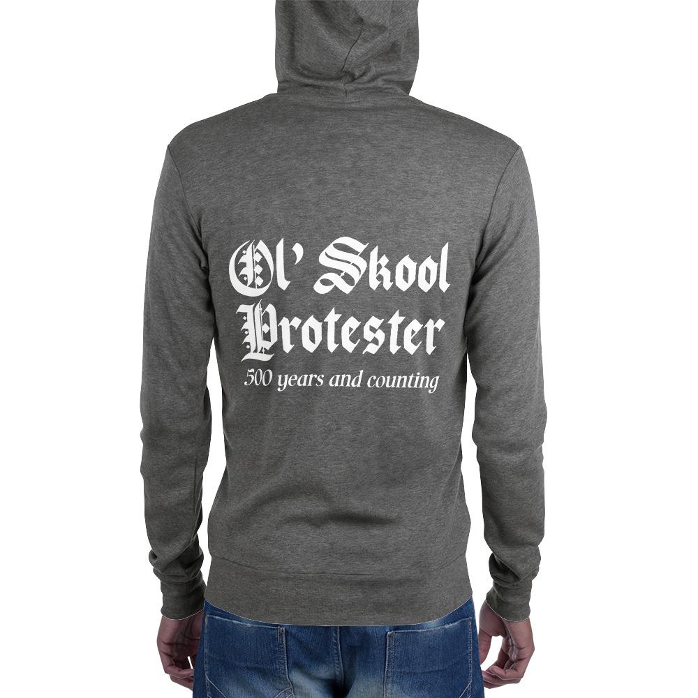 Ol' Skool Protester Zip Hoodie - Truthberry