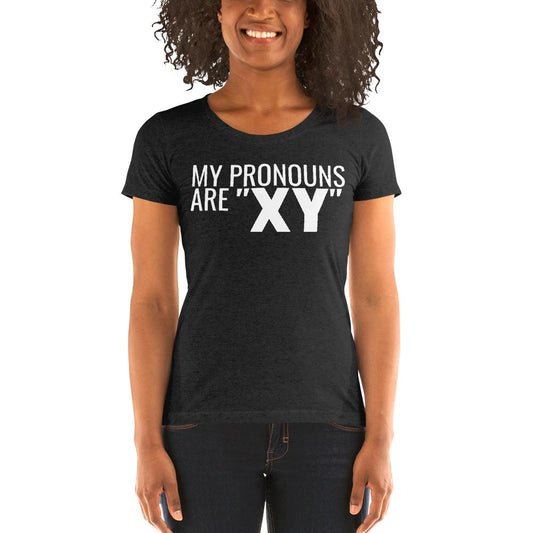 Pronoun XY Ladies' Tri-Tee - Truthberry