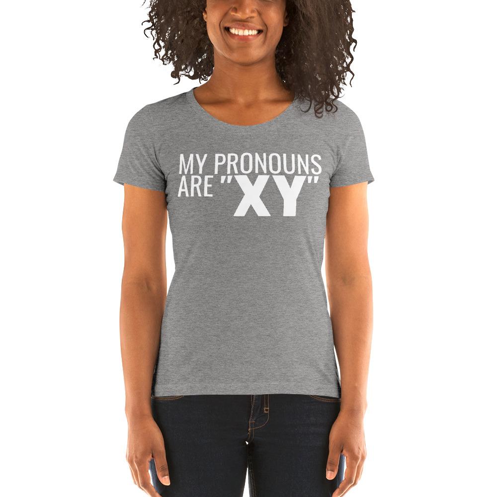 Pronoun XY Ladies' Tri-Tee - Truthberry