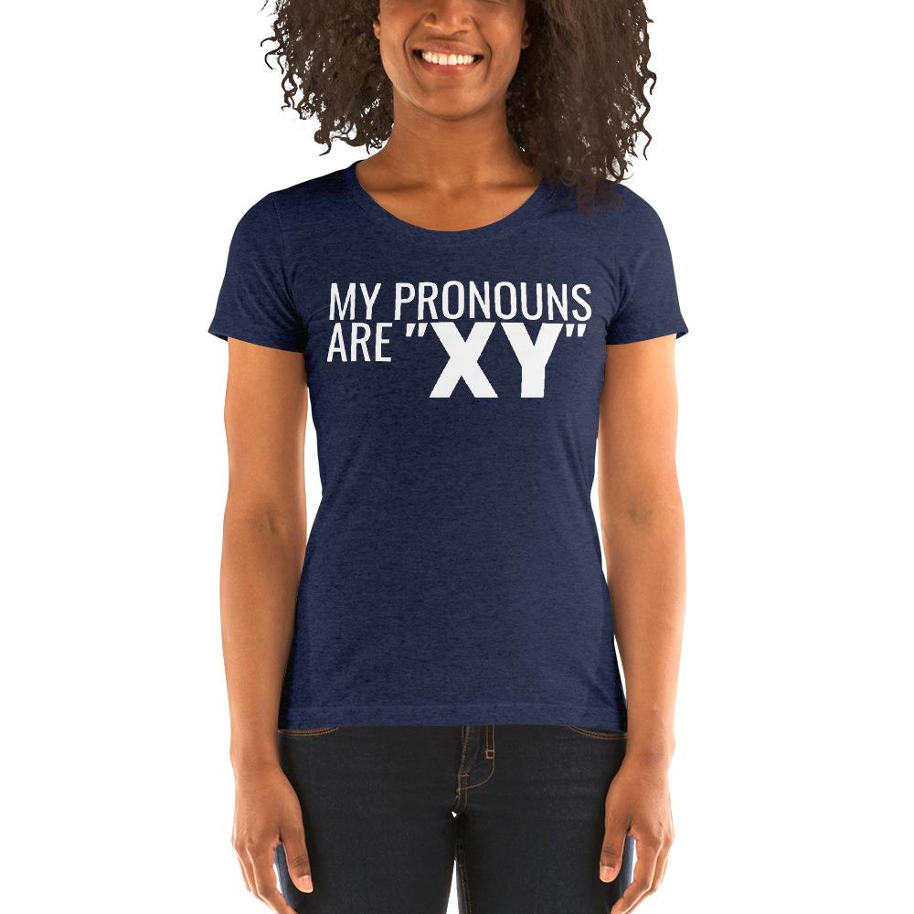 Pronoun XY Ladies' Tri-Tee - Truthberry