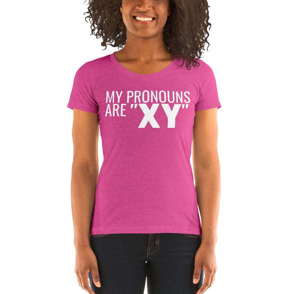 Pronoun XY Ladies' Tri-Tee - Truthberry