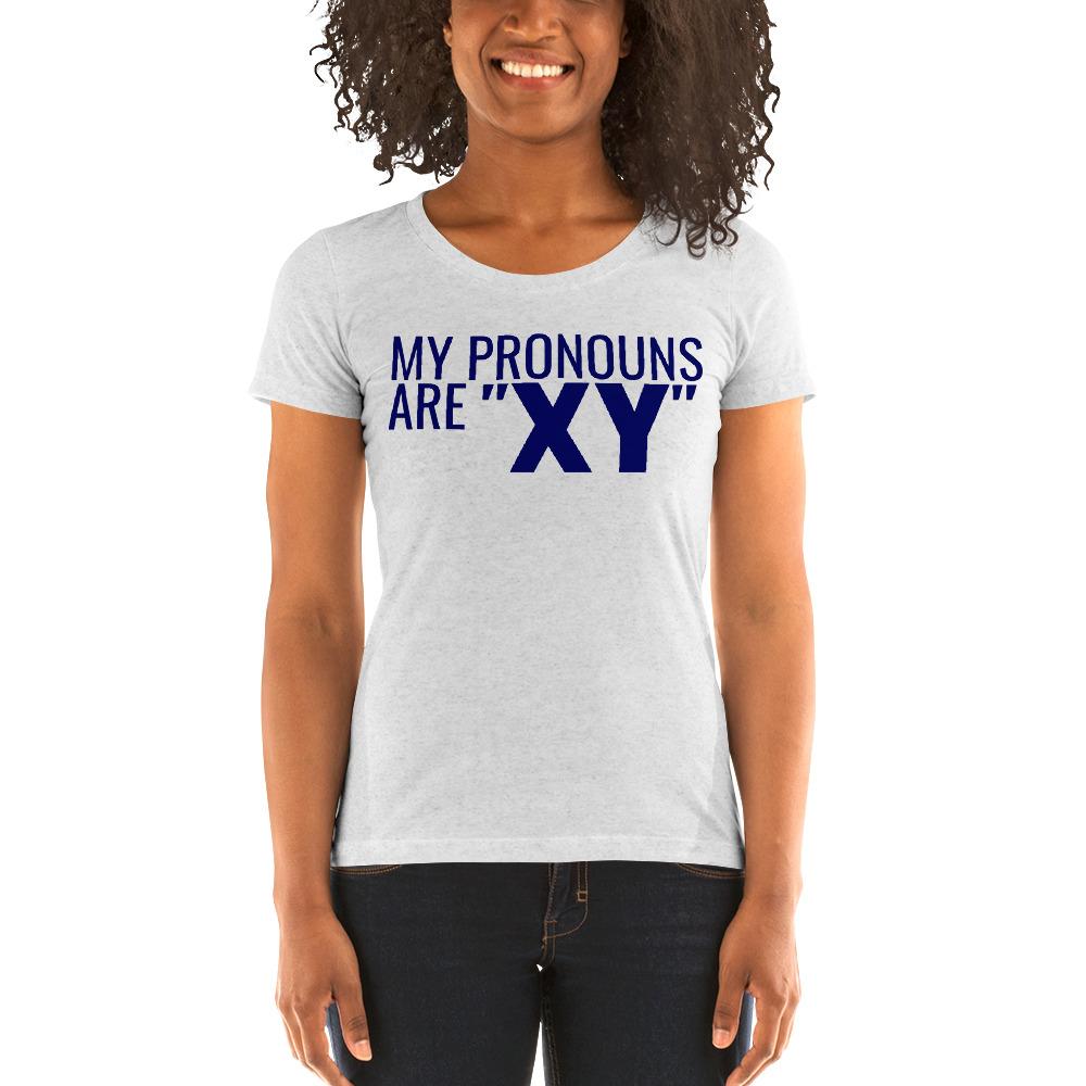 Pronoun XY Ladies' Tri-Tee - Truthberry