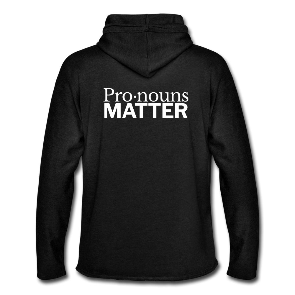 Pronouns Matter Light Hoodie - Truthberry