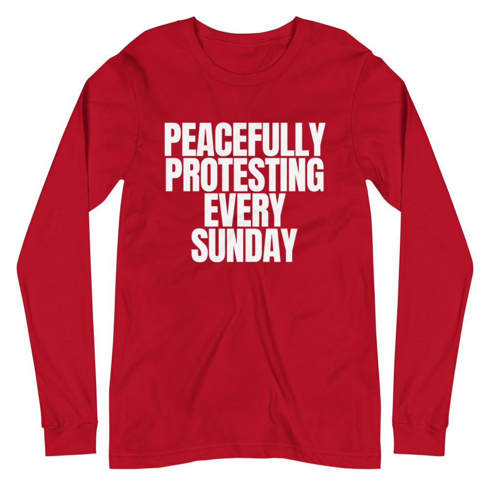 Sunday Protest Sleeved Tee - Truthberry