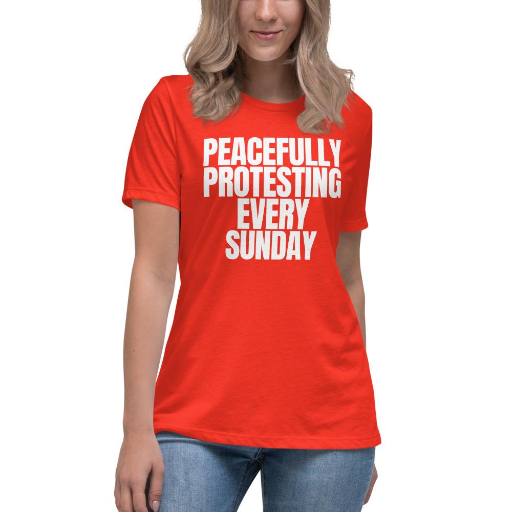 Sunday Protest Women's Lax-Tee - Truthberry