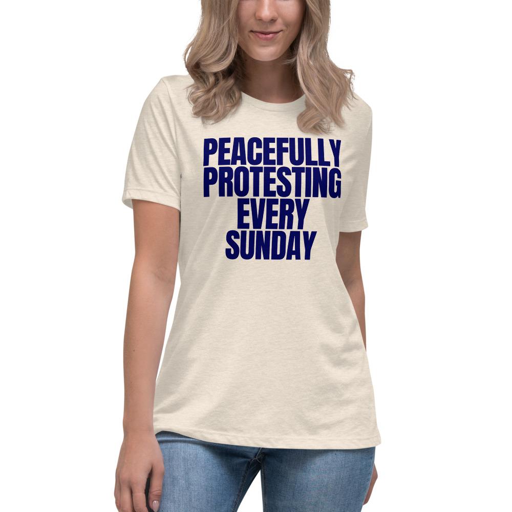 Sunday Protest Women's Lax-Tee - Truthberry