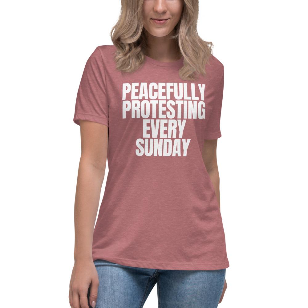 Sunday Protest Women's Lax-Tee - Truthberry