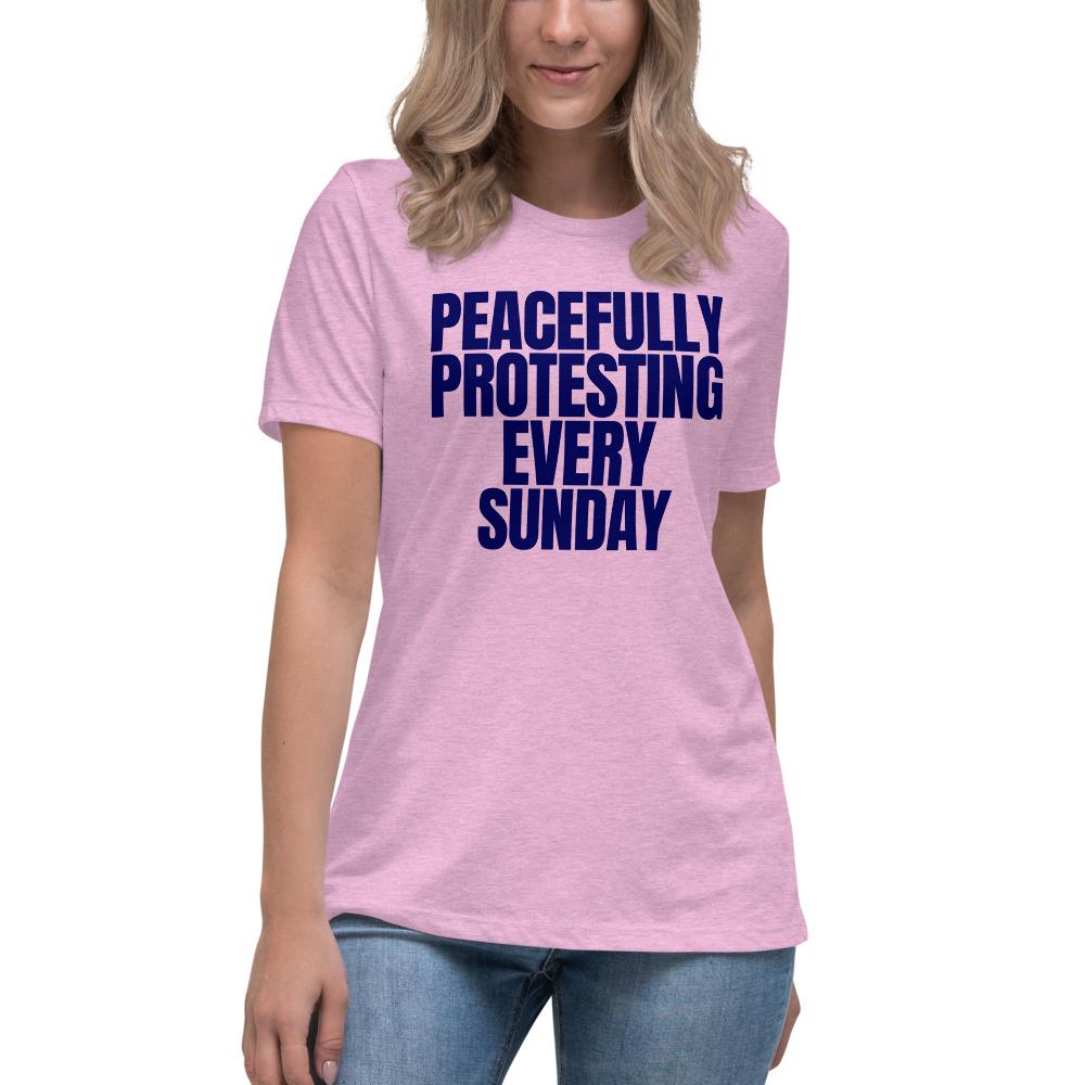 Sunday Protest Women's Lax-Tee - Truthberry