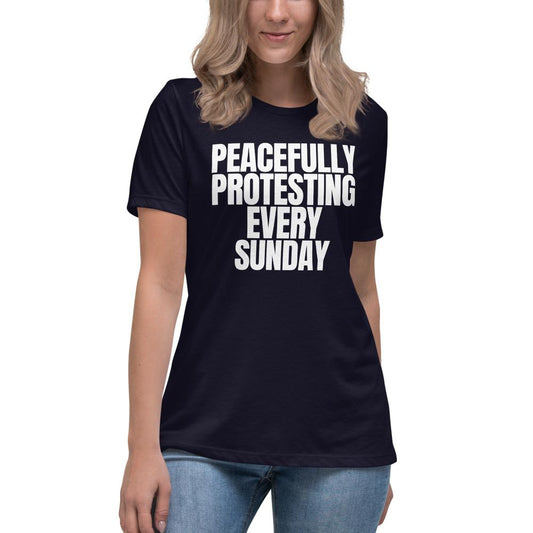 Sunday Protest Women's Lax-Tee - Truthberry