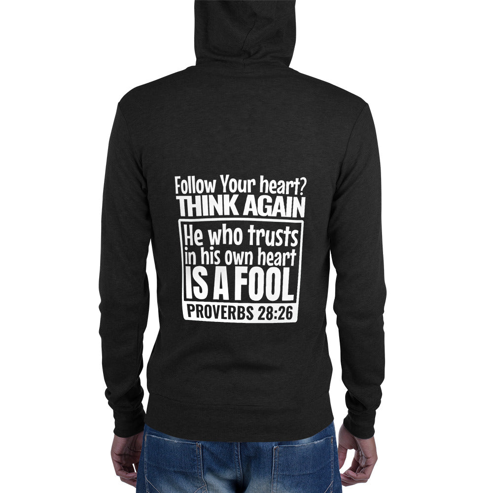 Follow Your Heart Zip Hoodie