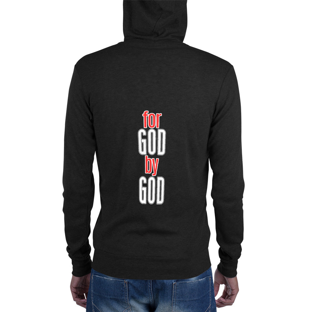 For God Zip Hoodie