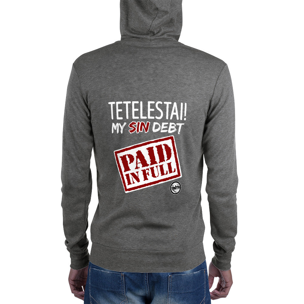 Tetelestai Zip Hoodie