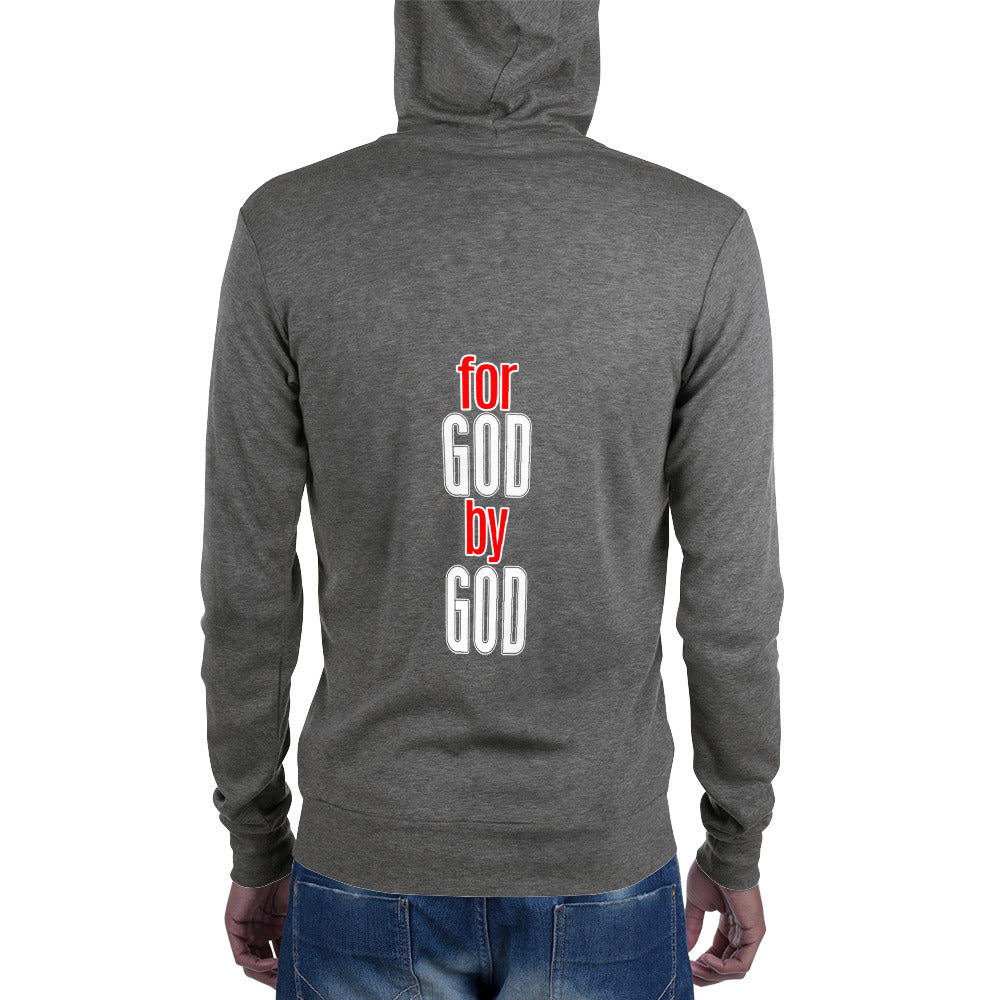 For God Zip Hoodie