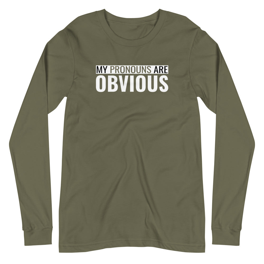 Obvious Pronouns Sleeved Tee