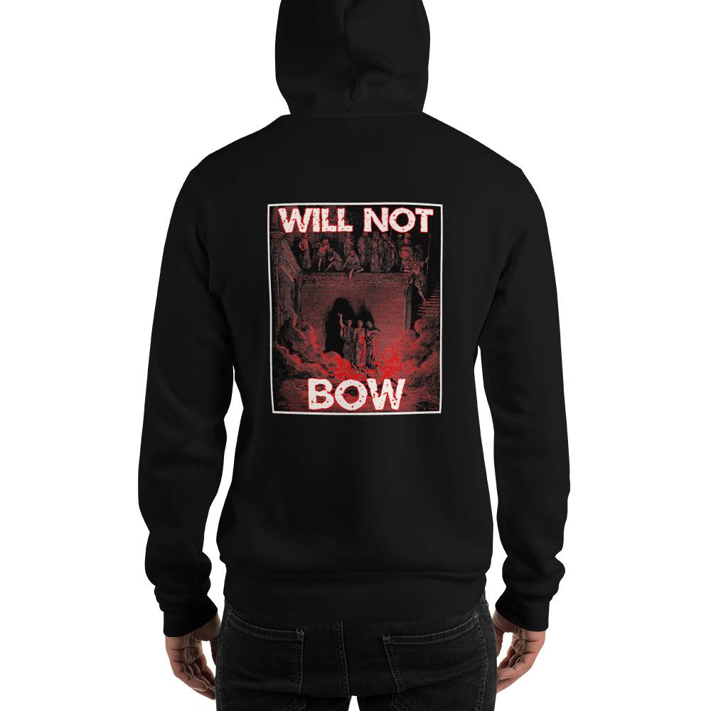 Will Not Bow (3HB) Heavy Hoodie - Truthberry