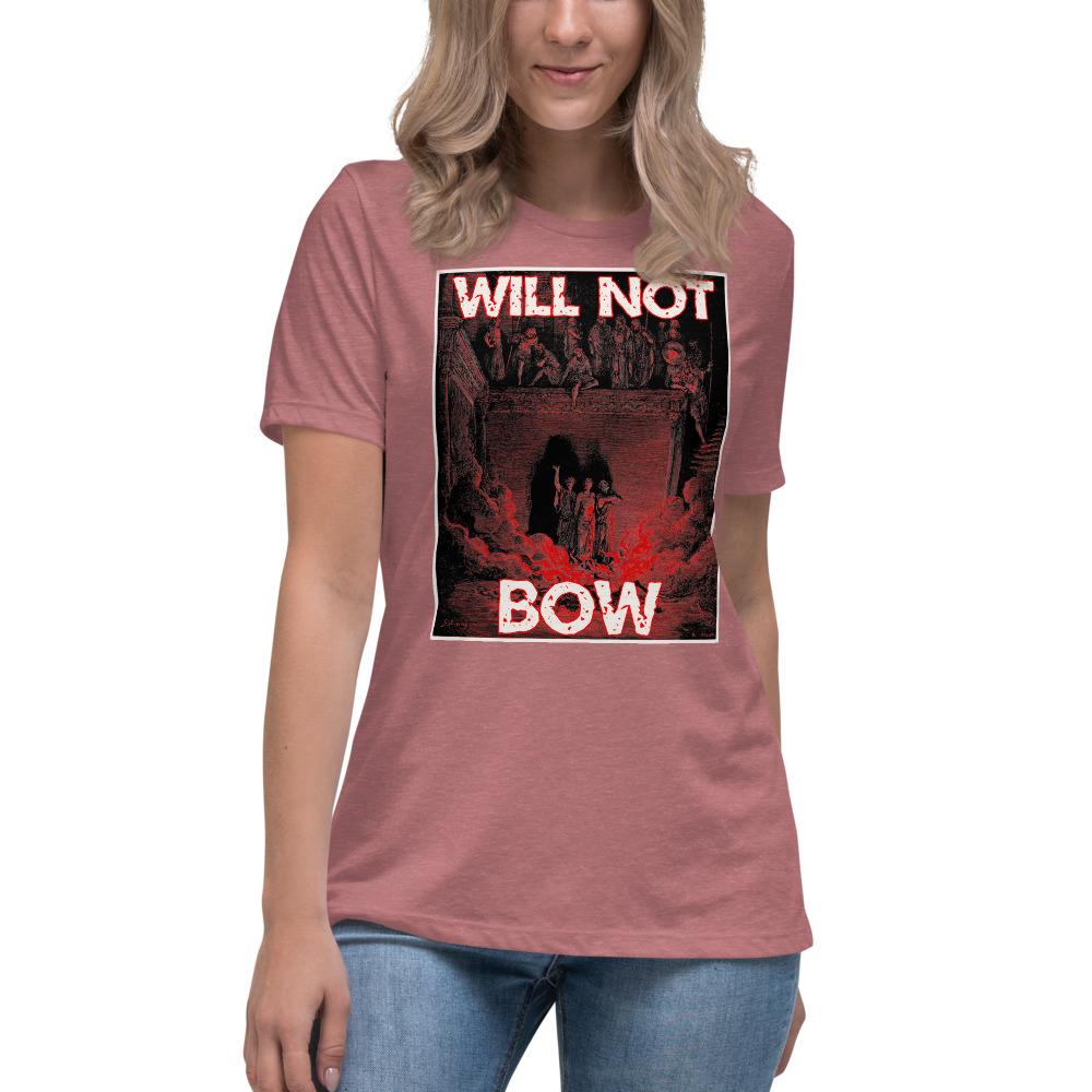 Will Not Bow (3HB) Women's Lax-Tee - Truthberry