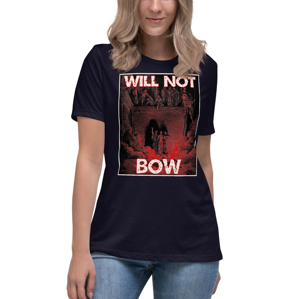 Will Not Bow (3HB) Women's Lax-Tee - Truthberry