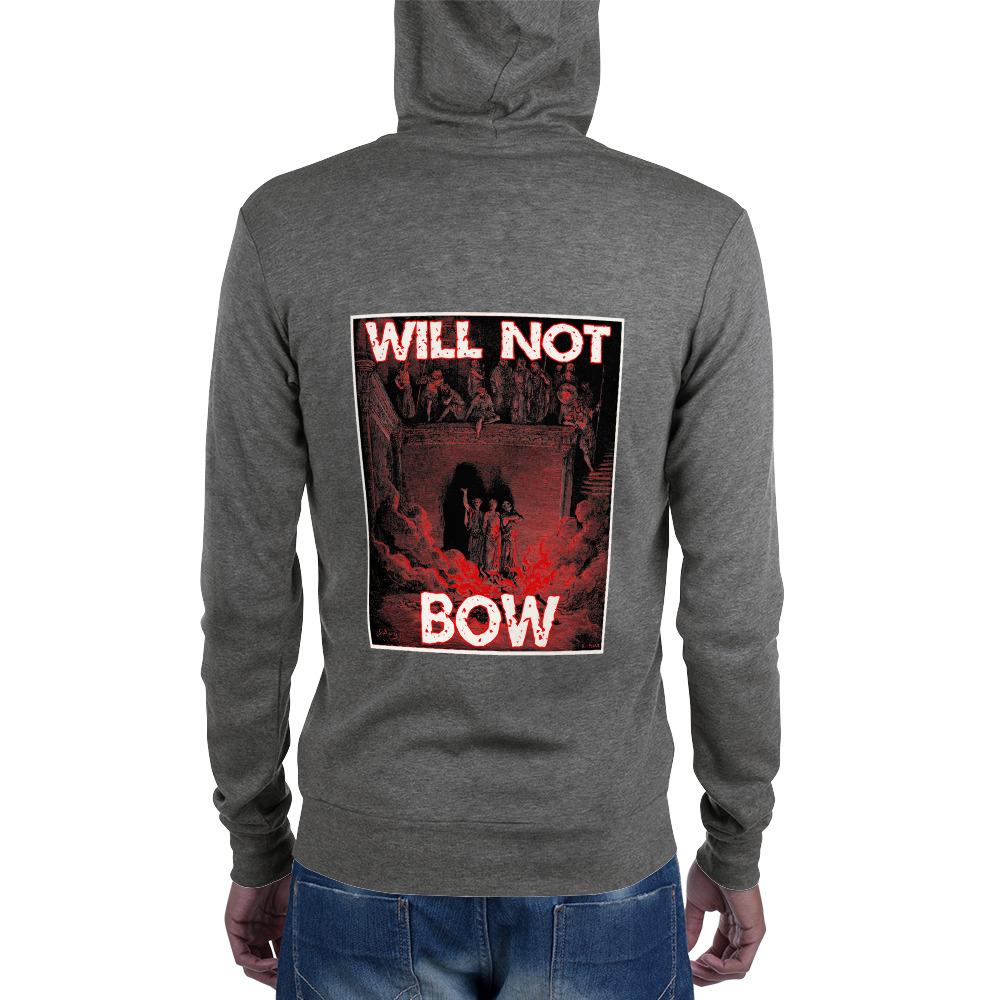 Will Not Bow (3HB) Zip Hoodie - Truthberry