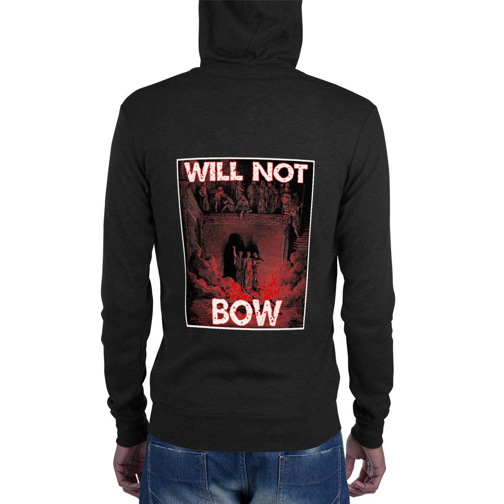 Will Not Bow (3HB) Zip Hoodie - Truthberry