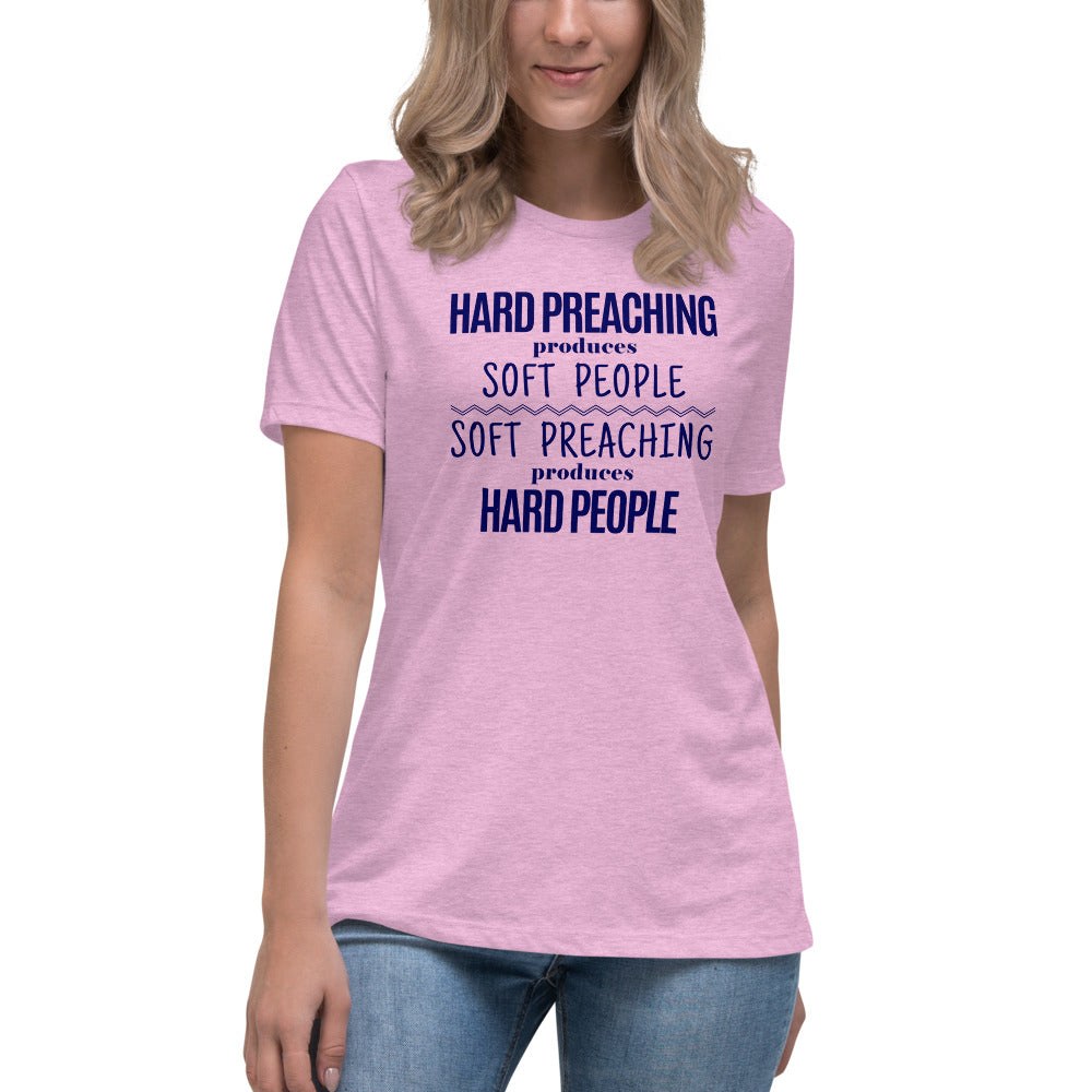 Hard Preaching Women's Lax-Tee